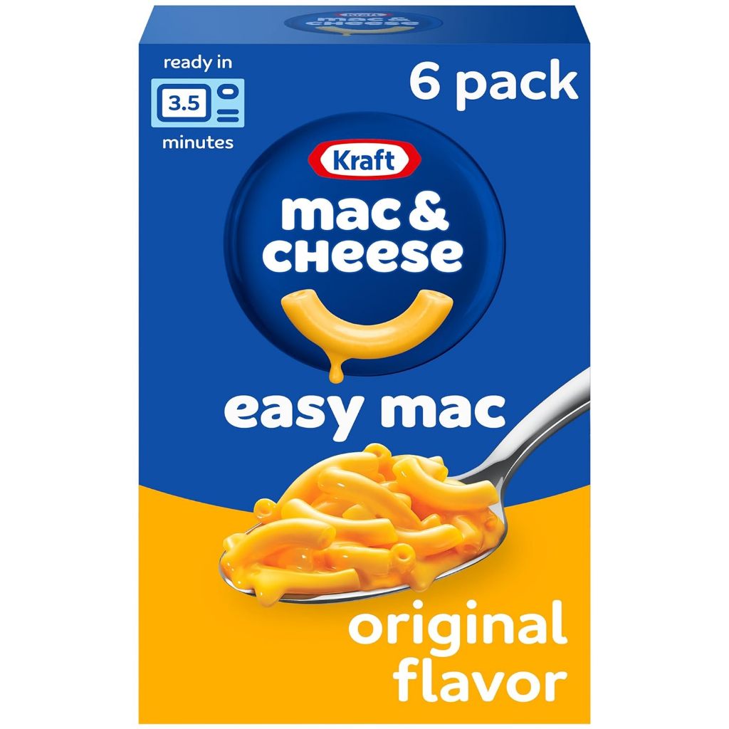 Kraft Easy Mac Flavour Macaroni & Cheese Dinner 6 ซอง