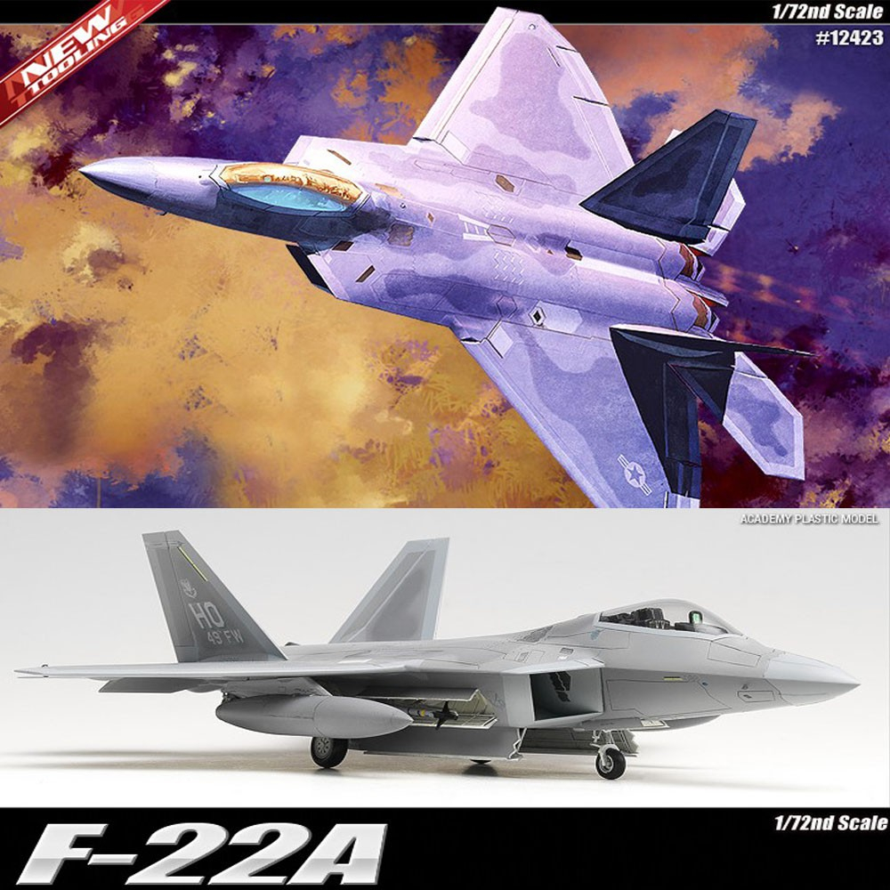 ACADEMY 1/72 F-22A 12423 F22