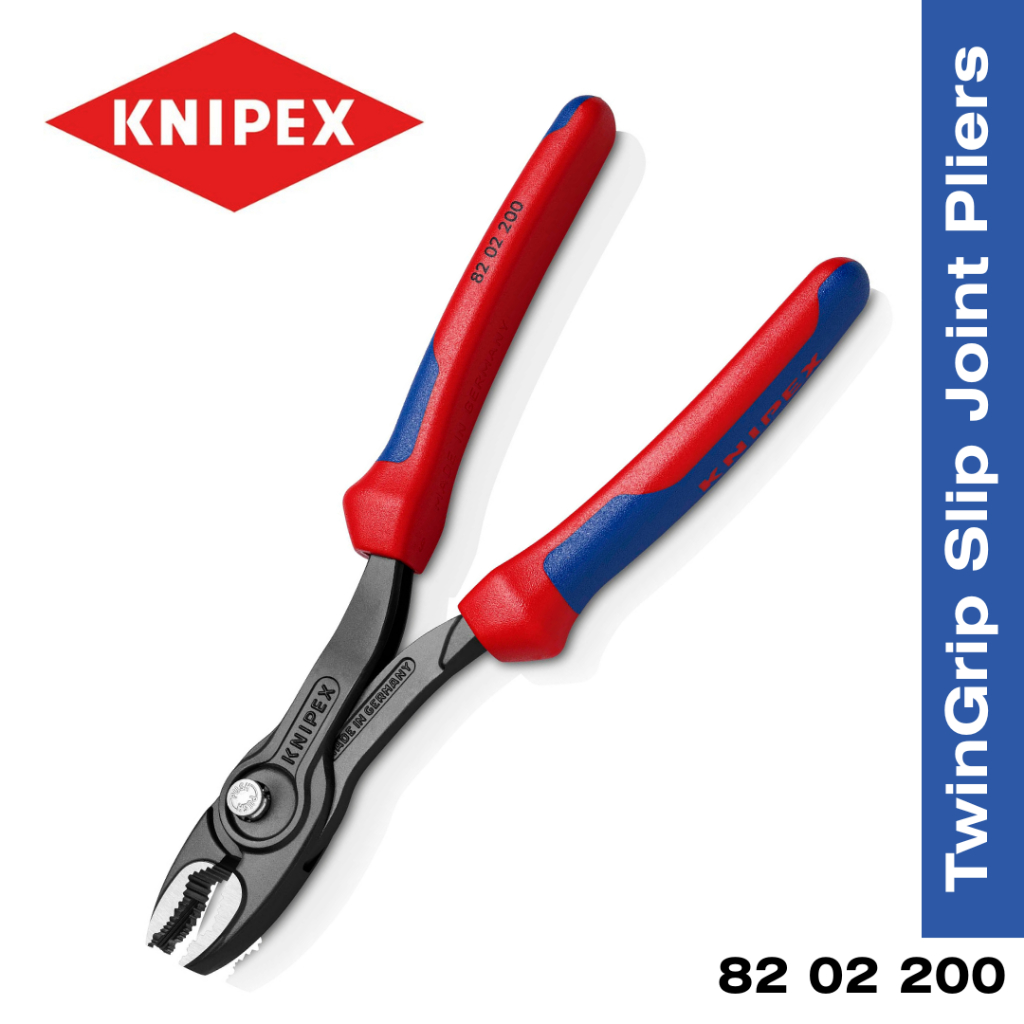 KNIPEX TwinGrip Slip Joint Pliers 82 02 200