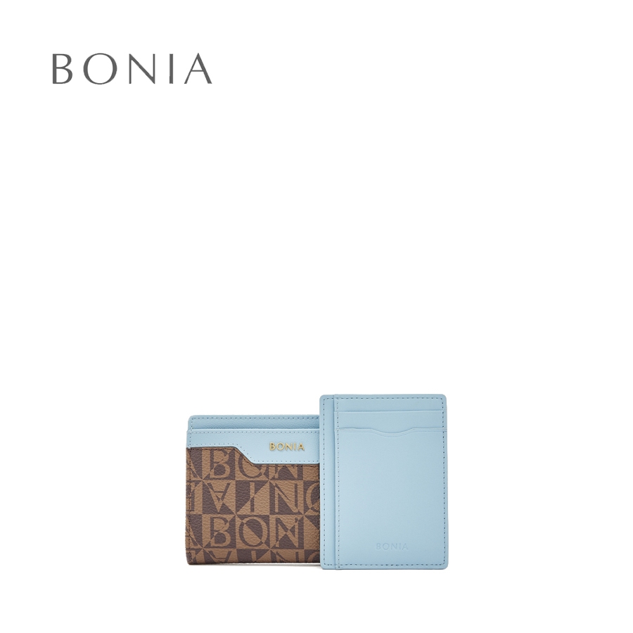 กระเป๋าสตางค์ Bonia Cirrus Blue Ciccio Monogram ช่องใส่บัตร