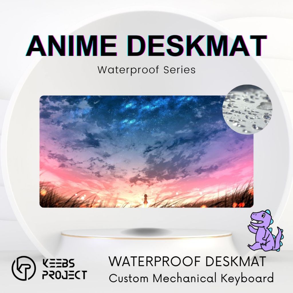 AnimeStunning Scenery Premium Deskmat WATERPROOF (900 มม. x 400 มม. x 4 มม.) แผ่นรองเมาส์/แผ่นรองเมา