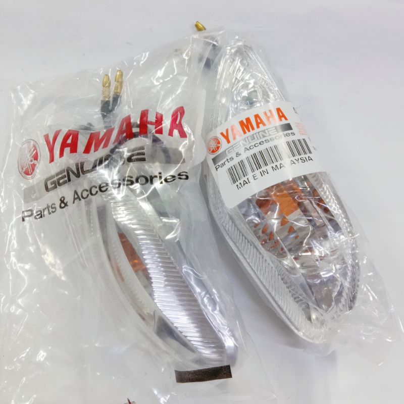 ~ Y125 YAMAHA Y125ZR FRONT SIGNAL LAMP L/R SET CLEAR 5XK-H3310-10 LAMPU SIGNAL DEPAN