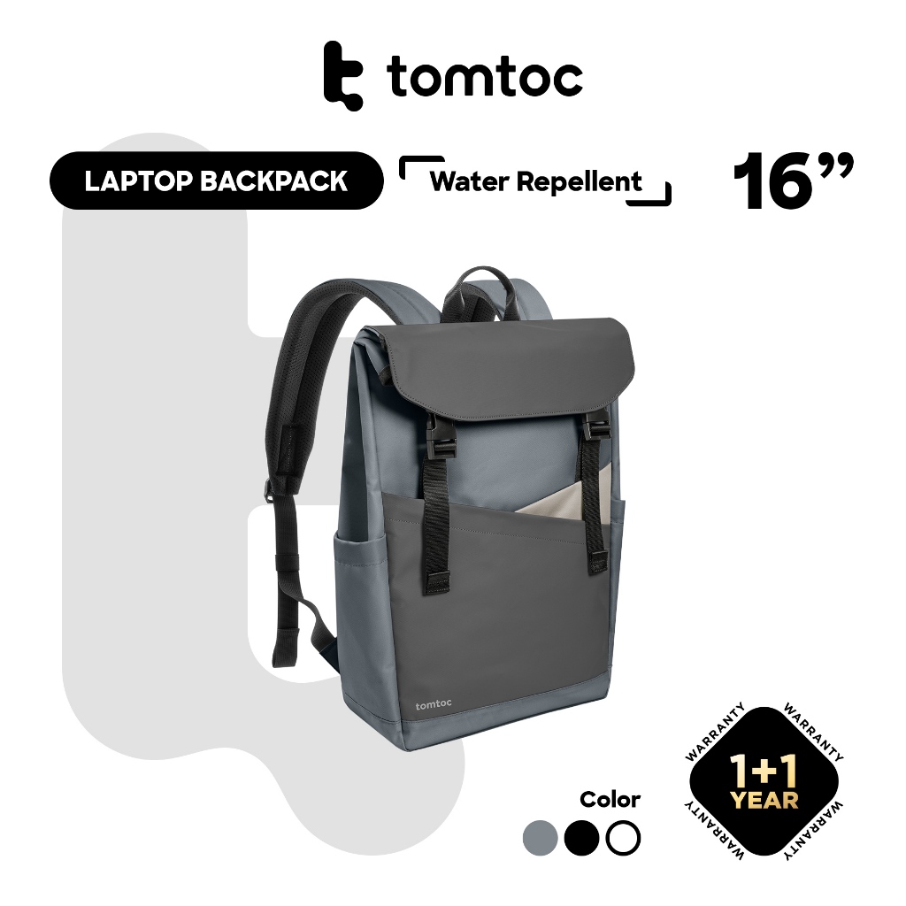 Tomtoc กระเป๋าเป้สะพายหลัง น้ําหนักเบา กันน้ํา 16 นิ้ว สําหรับแล็ปท็อป MateBook HP Asus Acer