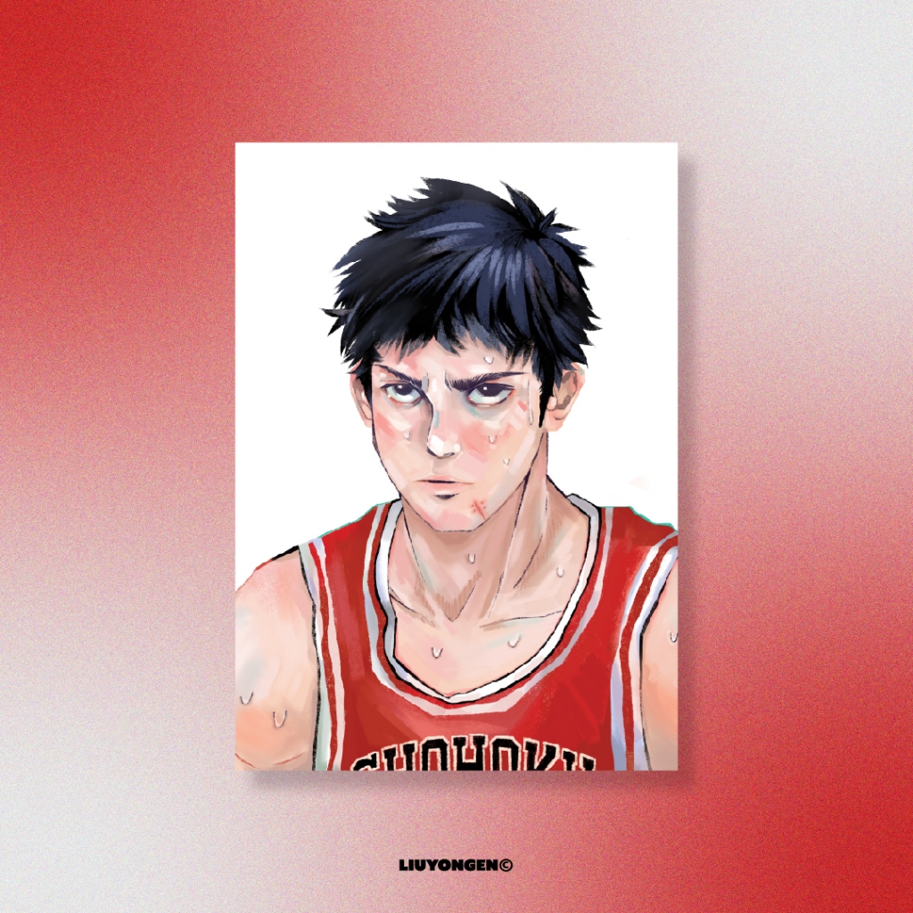 Slam Dunk: Mitsui Illustrated Print