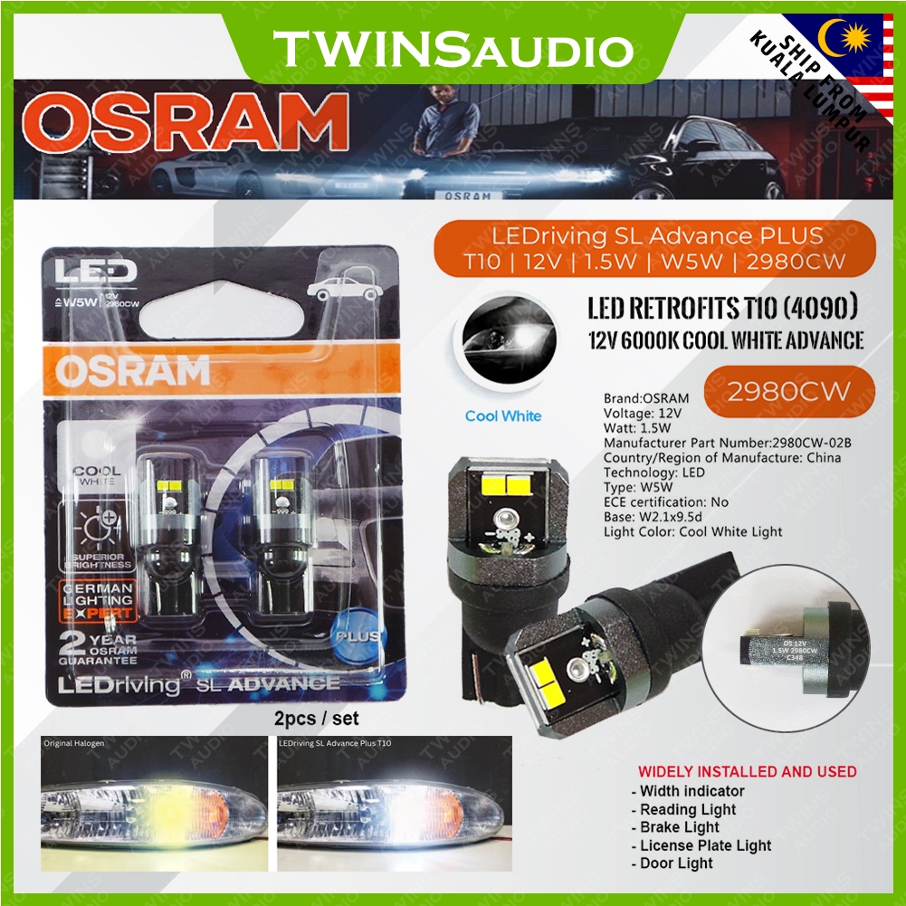 Osram / Narva LED Bulb T10 W5W Bulb