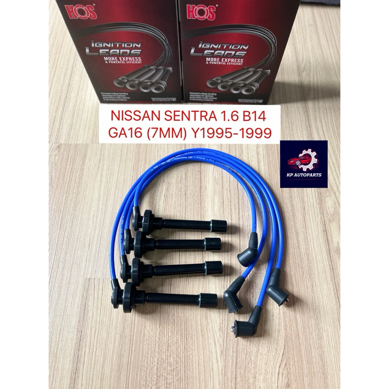1013 *HOS* KPN AUTO - NISSAN SENTRA 1.6 B14 GA16 1995year ~ 1999year CAR PLUG WIRE SET (7MM BLUE) PL