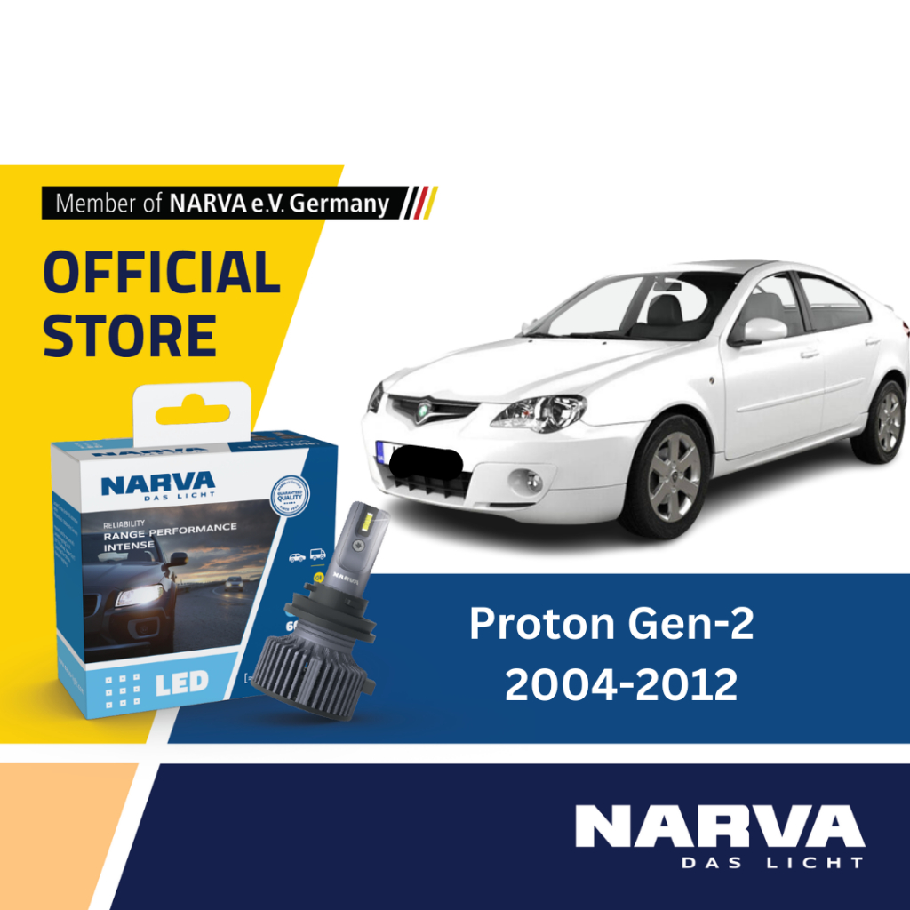 [ติดตั้งฟรี] Narva ชุดหลอดไฟฮาโลเจนไฟหน้ารถ / LED Proton Gen-2 (2004-2012)