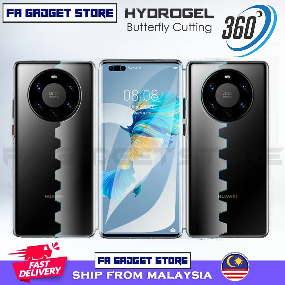 Huawei P50 Pro P50 P40 Pro P40 P30 P30 Pro Butterfly 360 Coverage Hydrogel Screen Protector
