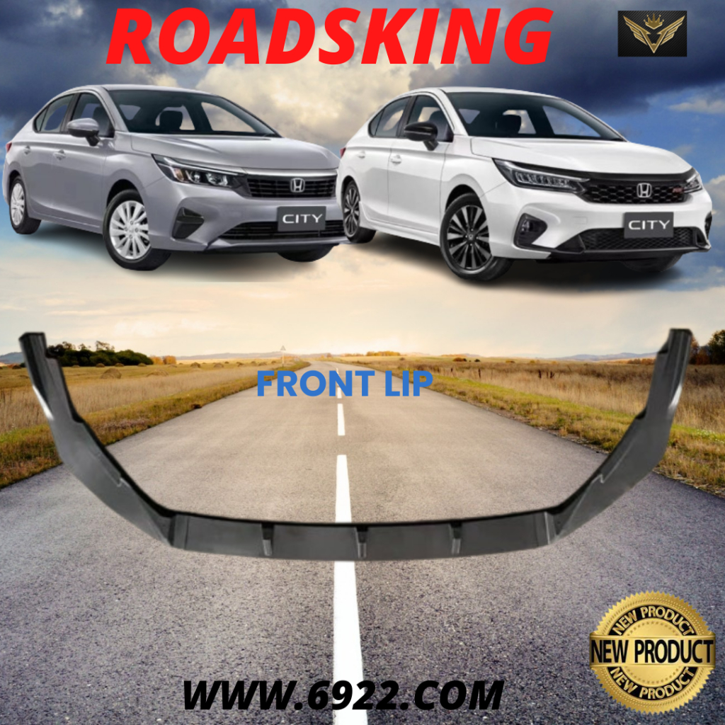 HONDA CITY 2023 FACELIFT RS V3 GLOSSY BLACK BODYKIT FRONT LIP ABS MATERIAL