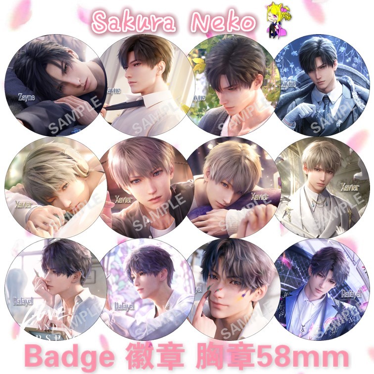 Love And Deepspace Investigation ome com Game Anime Button Badge 动漫Skirt 58mm