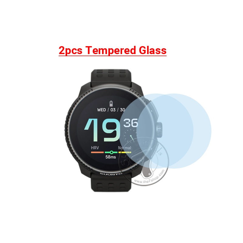 [2 ชิ้นแก้ว] Suunto Race กระจกนิรภัยป้องกันหน้าจอ (ไม่สําหรับ Suunto Race S)