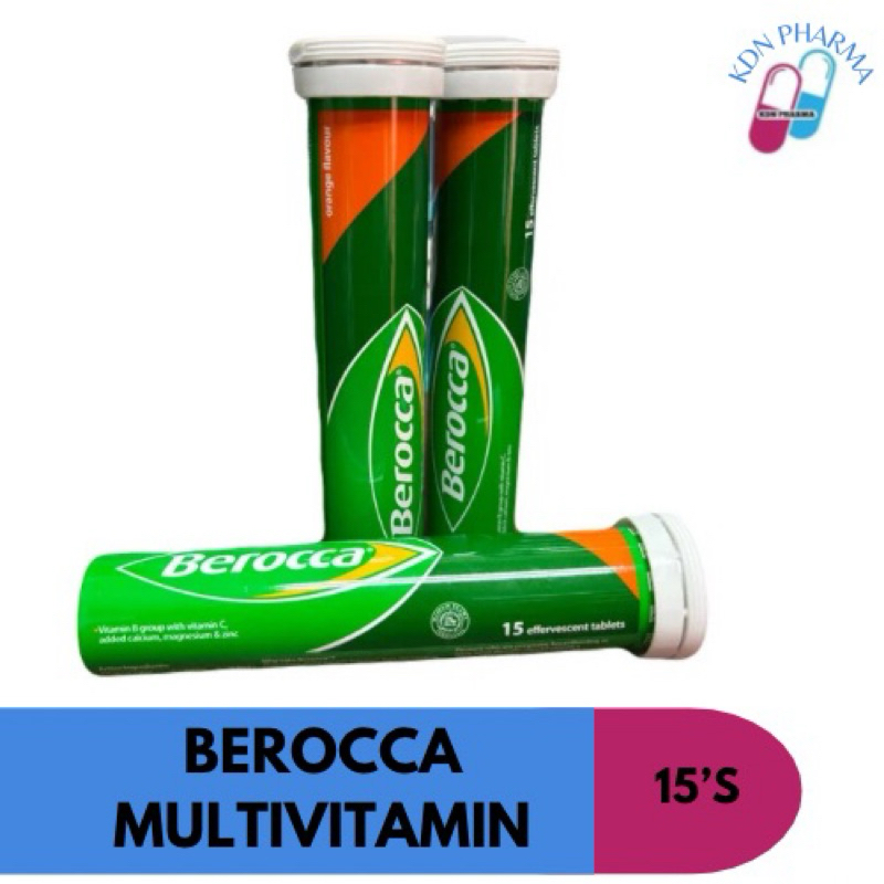 Berocca MULTIVITAMIN EFFERVESCENT รสส้ม 15S