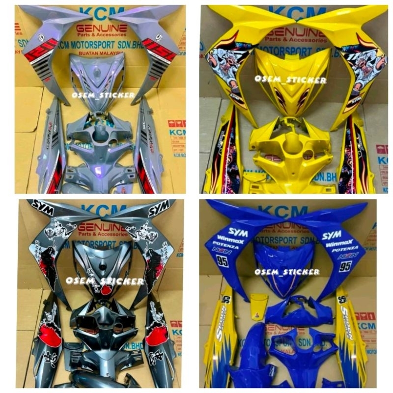 สติ๊กเกอร์ SYM PIECE SPORT BONUS 115 BATMAN/HIJAU LUMIUT/SAMURAI /MX KING/SPOON/NINJA/GUNDAM/KAIDO O