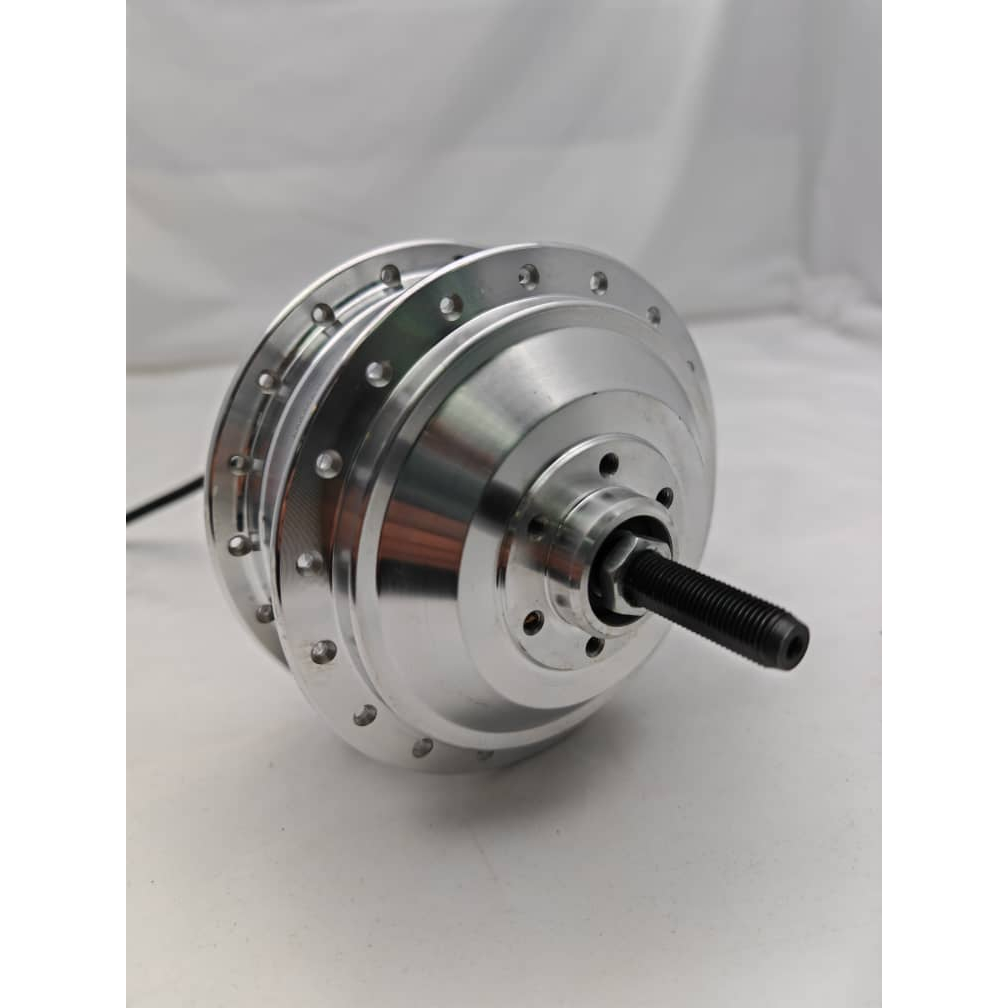 มอเตอร์สําหรับ EBIKE BASIKAL ELEKLIC BRUSHLESS E Bike Wheel 36 Spoke Hole สีเงิน