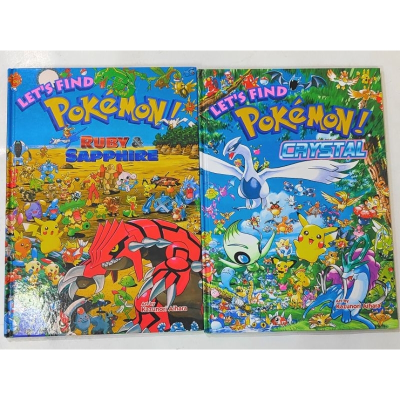 Pokemon Emerald Pikachu Hidden Pictures ยางลบเขาวงกต Montessori Puzzle Spot หนังสือสีที่แตกต่างกันวันเกิดการ์ตูน