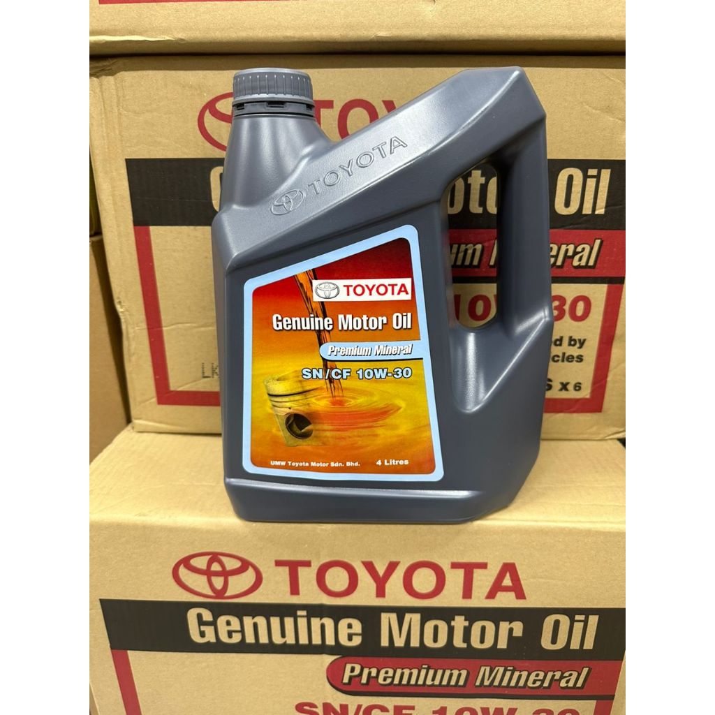 น้ํามันเครื่องTOYOTA PREMIUM MINERAL SN/CF 10W30