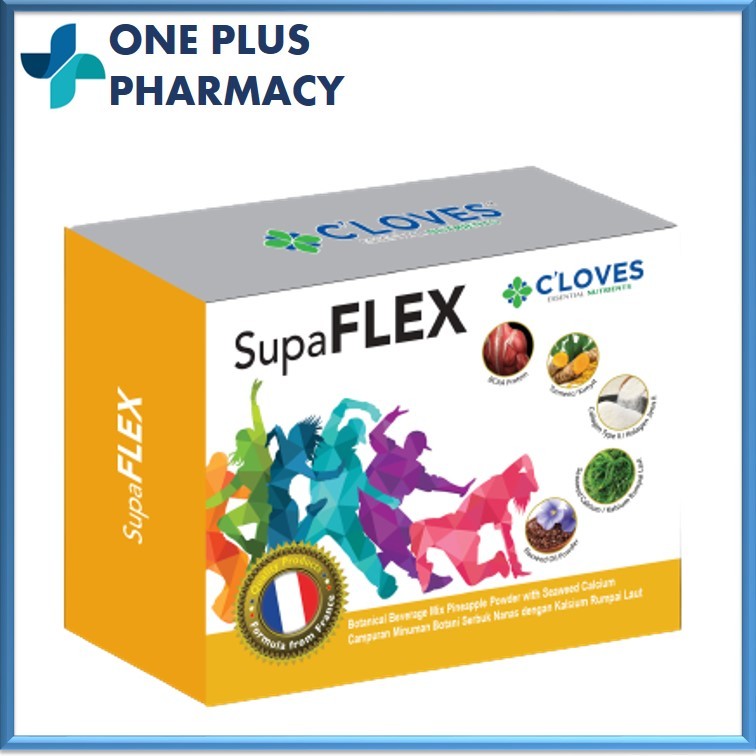 CLOVES Suppaflex Sachets 28s (แคลเซียม + คอลลาเจน) [EXP 04/028]