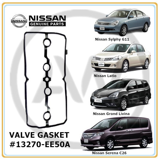 Nissan Grand Livina 1.8 L10 L11 Latio 1.8 C11 Sylphy 1.8/2.0 G11 Serena 2.0 C26 ปะเก็นฝาครอบวาล์ว