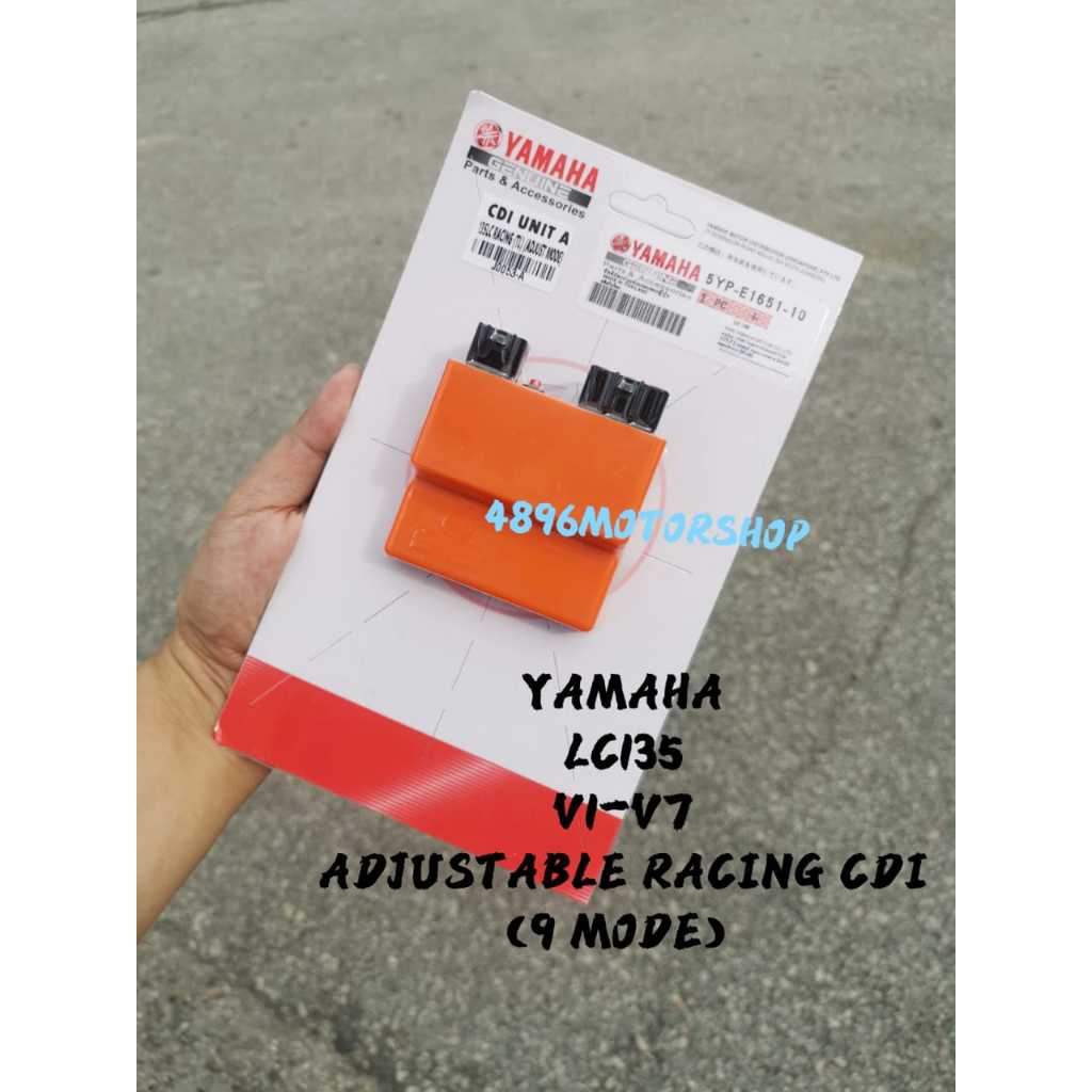 Moric Bộ CDI Đua Điều chỉnh được Yamaha lc135 V1 V2 V3 V5 V6 V7 LC 135 ejas 9 chế độ