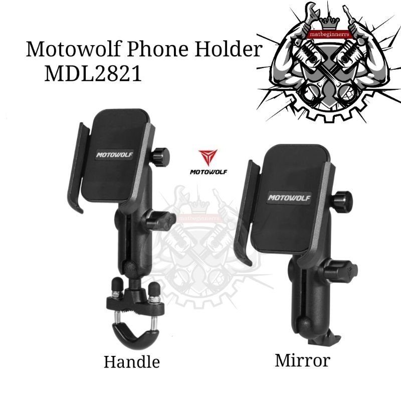 Motowolf MDL2821 ที่วางโทรศัพท์ Motorcycle Bicycle Mirror Type Handle Type
