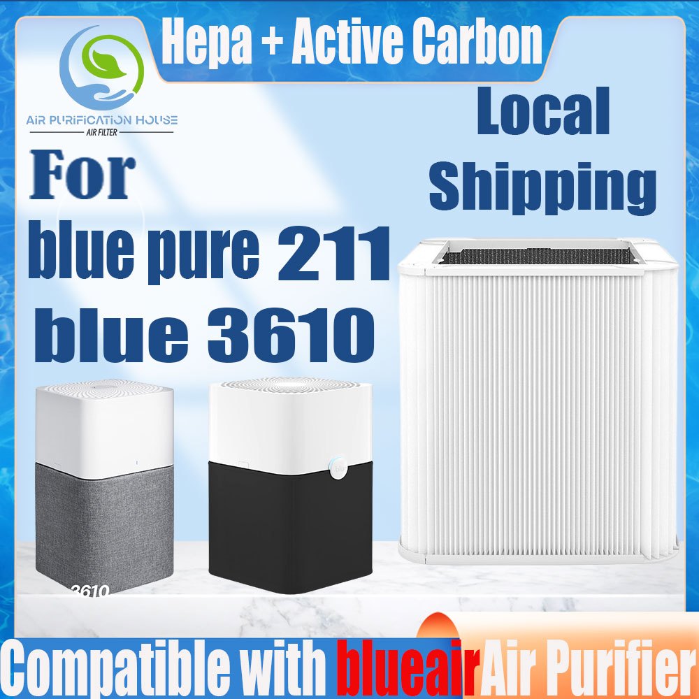 การเปลี ่ ยนใช ้ งานร ่ วมกับ Blueair Blue Pure 211/Blue 3610/joy Filter Particle + Carbon Sheet Air Purifier Accessories