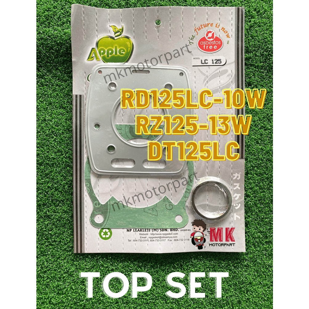 TOP SET Yamaha LC125 = RD125LC 10W / RZ125 13W / DT125LC 10V ปะเก็น Apple RD RZ [ 1 ชุด ]