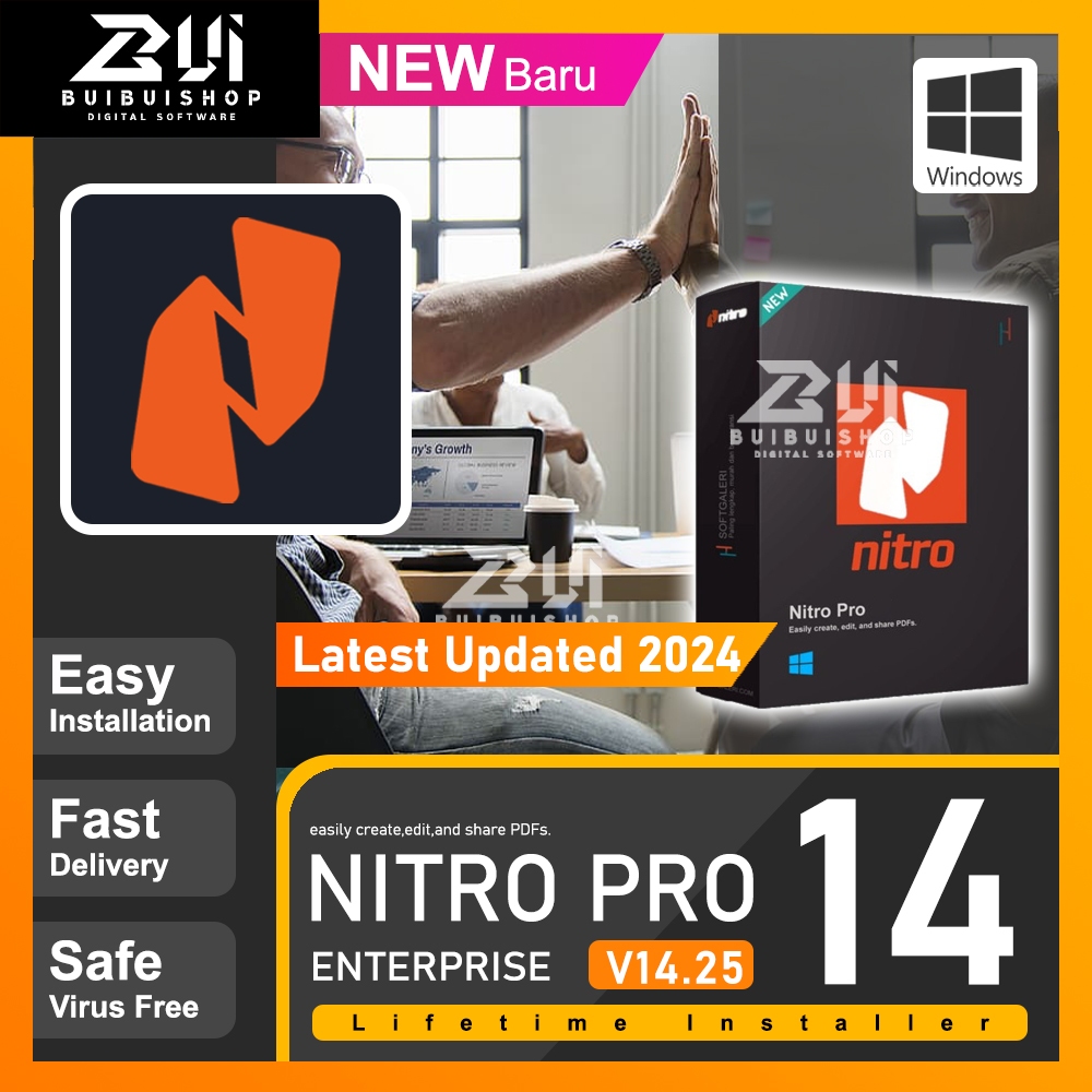 Nitro Pro 2024 v14.25 องค์กร l ล่าสุด 2024 l ของ Windows