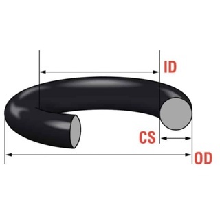 VITON O RING CS 2.4MM FKM75 P14V (ID13.8x 2.4MM)