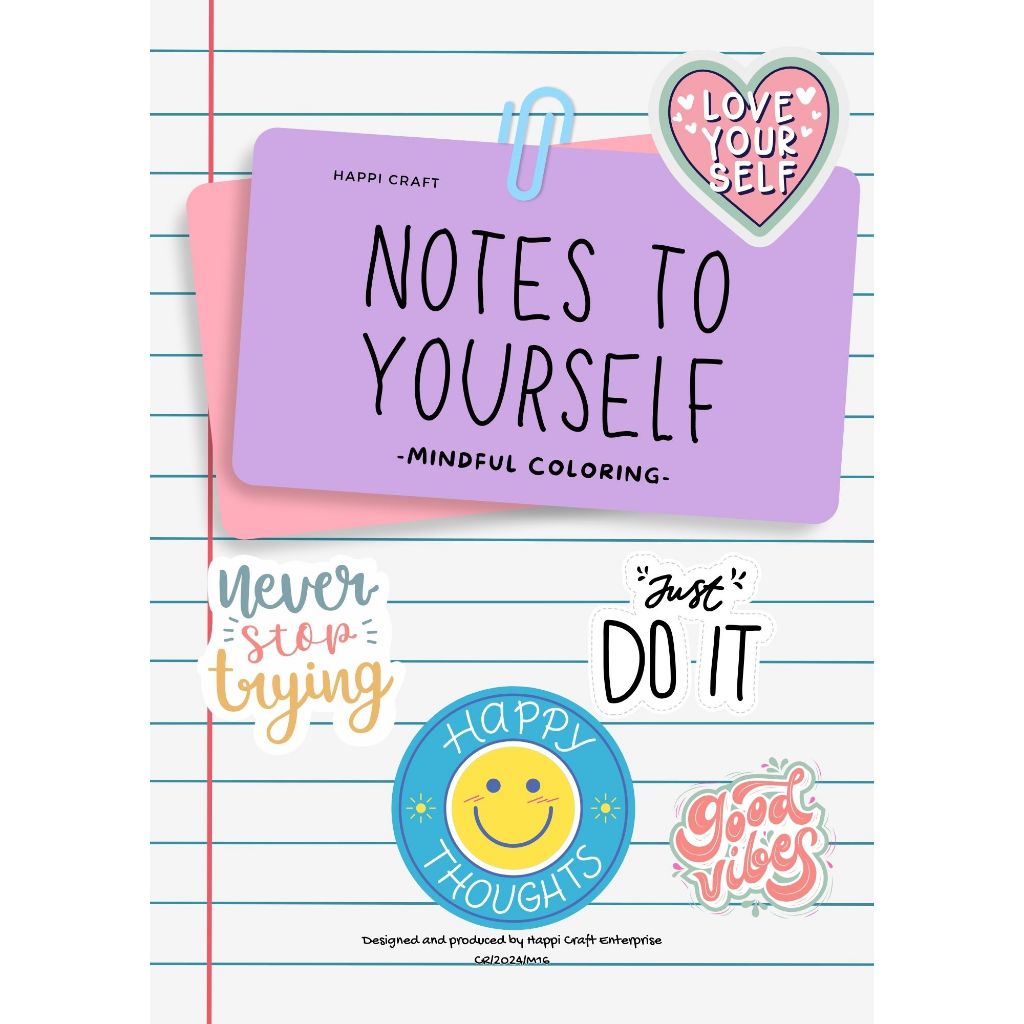 [Happi] 25pg PDF Buku Mewarna Petikan Hidup Motivasi Specion Life Quotes Colouring Book 书ผู้หญิง