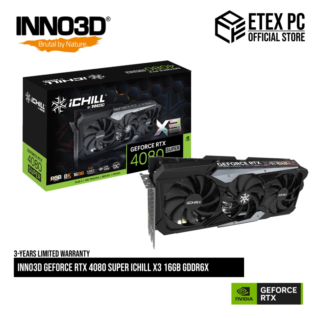 Inno GeForce RTX 4080 SUPER ICHILL X3 16GB GDDR6X C408S3-166XX-187049H