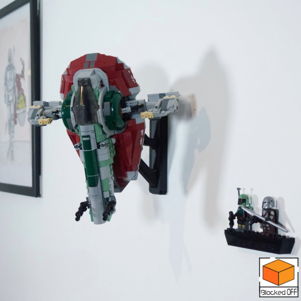 Wall Mount for Lego Star Wars Boba Fett's Starship (75312)