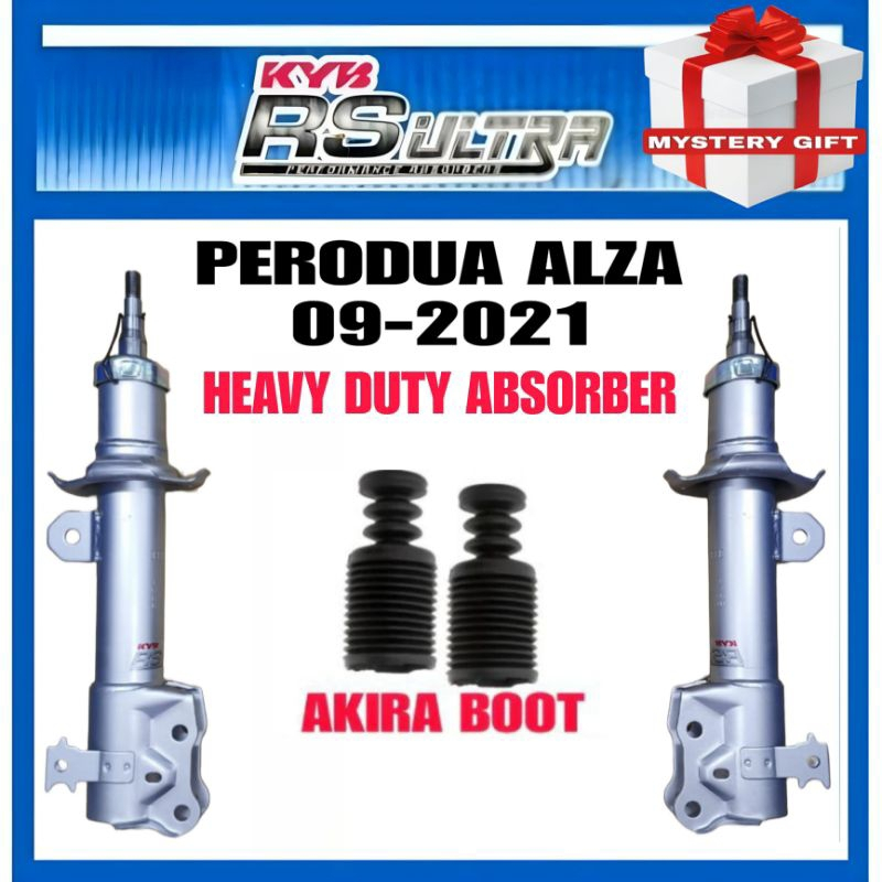 KYB RS ULTRA PERODUA ALZA 09-2021 HEAVY DUTY ABSORBER FRONT + BOOT KYB NEW KAYABA SUSPENSION