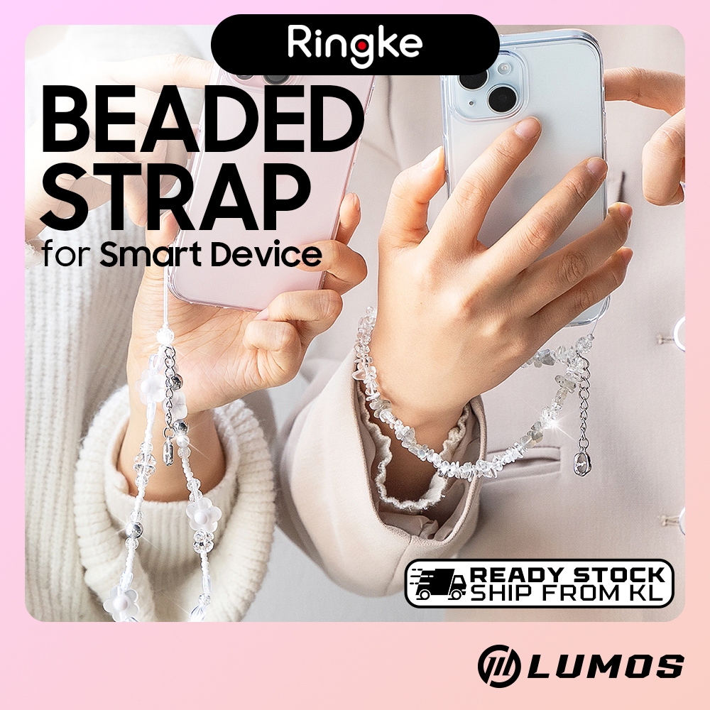 Ringke BEADED STRAP สําหรับเคสสมาร์ทโฟนกล้องและอุปกรณ์ทั้งหมดคุณสมบัติป้องกันการตกเหมาะสําหรับเคส Ri