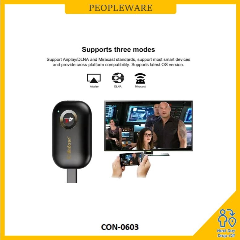 Mirascreen G9 Plus 2.4G/5G 4K Miracast WiFi HD TV Stick Mira Screen Wireless Display Dongle Receiver