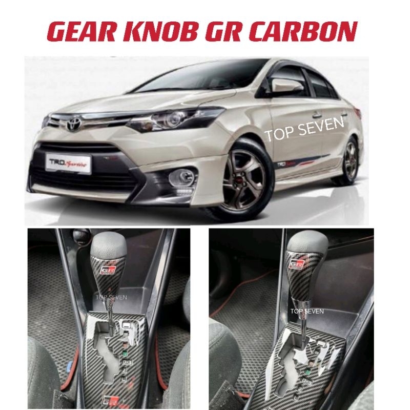 Toyota Vios Ncp150 หัวเกียร์ หัวเกียร์ GR Sport Carbon หัวเกียร์แต่งรถ