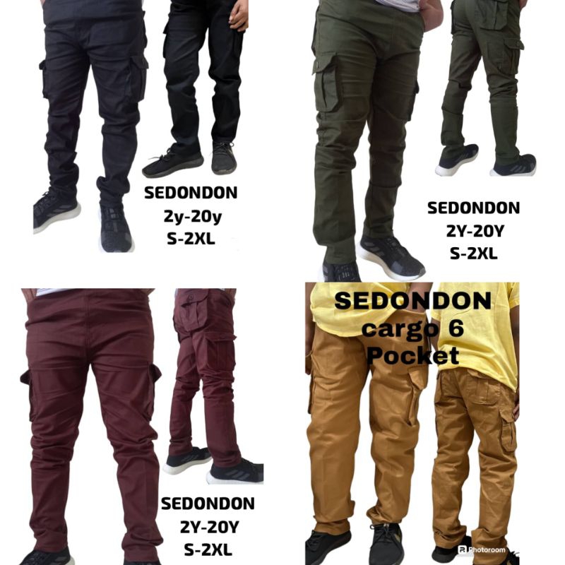 SEEDDON CARGO 6 POCKET SLACK (2Y-20Y)(S-2XL) UNISEX PREMIUM QUALITY