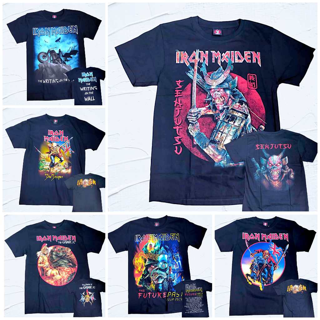 เสื้อยืด Baju Iron Maiden Band Rock Yeah