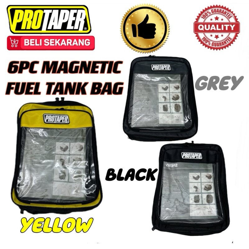 PROTAPER 6PC MAGNET BAG TANK OEM MOTORSIKAL MOTORCYCLE RXZ NINJA250 ZZR Z250 KIPS TZM