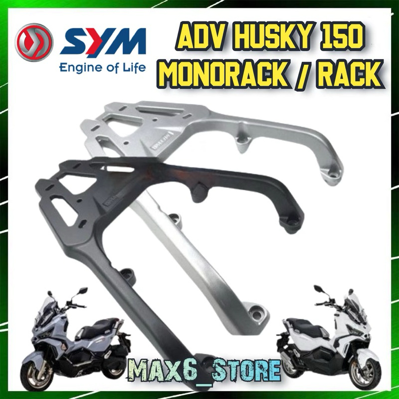 SYM Husky ADV 150 Monorack , Top Box Bracket , Rack Husky150 Carrier Xrider Grab Food Panda Lalamove