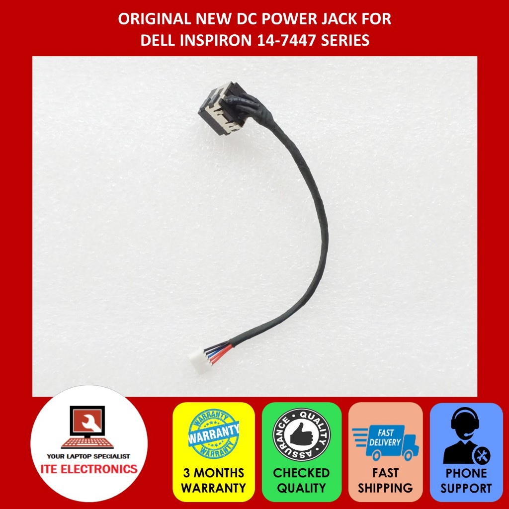 ใหม่ DELL INSPIRON 14-7447 SERIES DC POWER JACK พร้อมสายเคเบิล