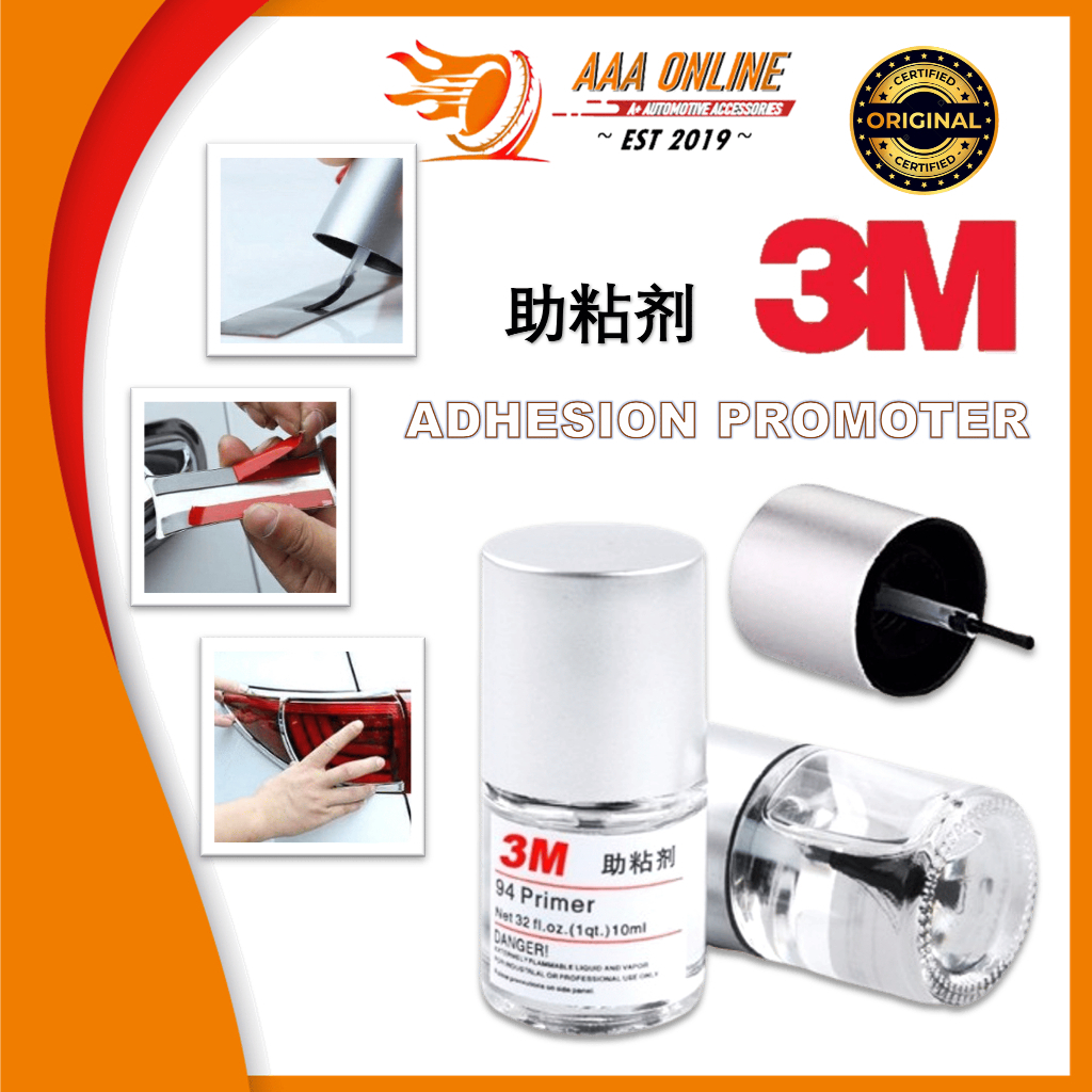 3M Primer 94 Primer Applicator 10ml กาว Helper Double Side Tape Protor Nano Tape Primer Double Tape 
