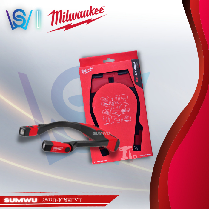 MILWAUKEE L4 B3 USB RECHARGEABLE NECK LIGHT 400 ลูเมน (L4 NL400-301) ตะเกียง
