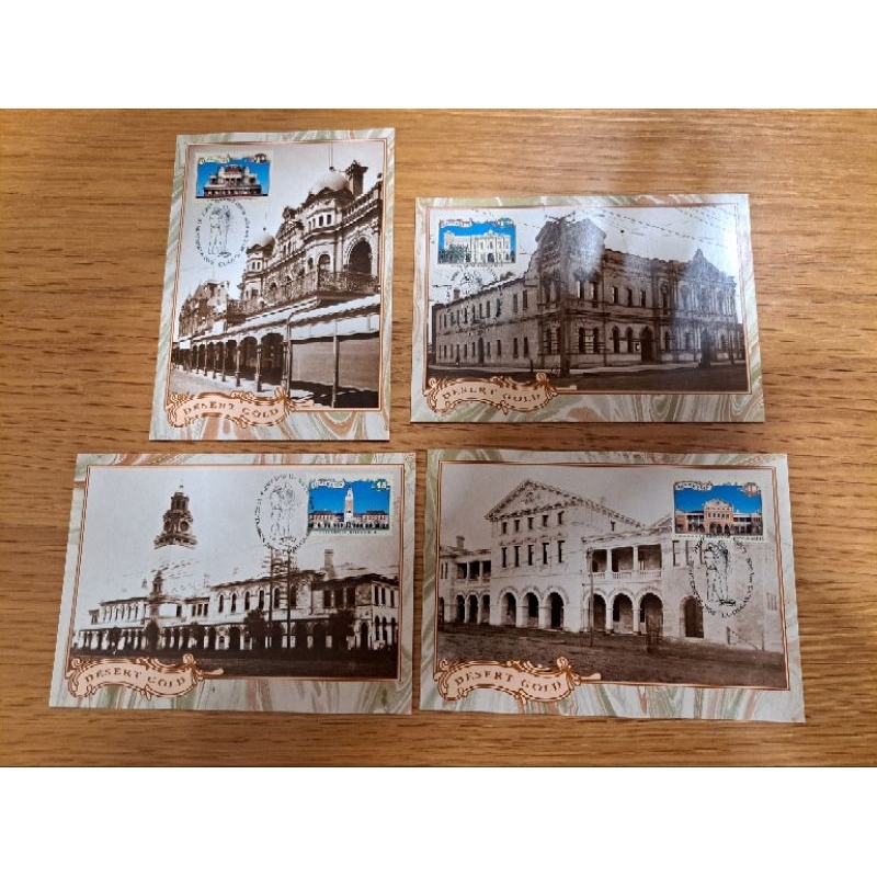 Maxi Cards ไปรษณีย์แสตมป์โปสการ์ด Coolgardie WA 6429 วันแรกออก 17 Sep 1992 ชุดการ์ด 4 ใบ