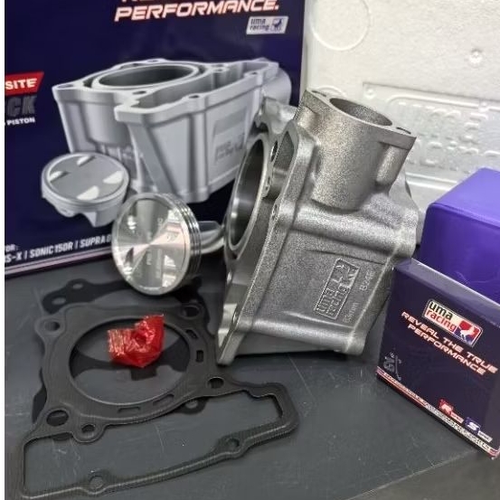 UMA RACING HONDA RS150 RSX150 63MM COMPOSITE RACING BLOCK พร้อม FORGEN PISTON KIT SET-UDE SISTON PIN