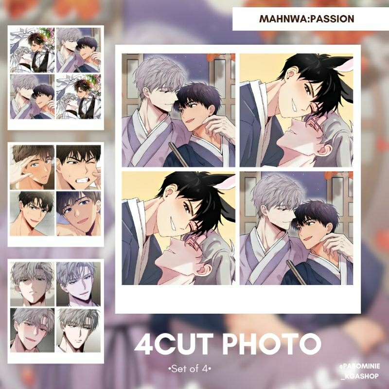 [ANIME/MANHWA] 4CUT PHOTO SET ANIME MANHWA BL SHJO JIDX SHUTLINE SEMANTIC ERROR POTN CHECKMATE TIDE 