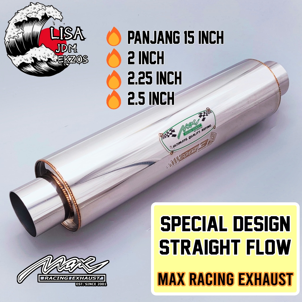 M453 Max Racing Special Designed Straight Flow Resonator – Instant Power & Minimize Drone สําหรับเทอ