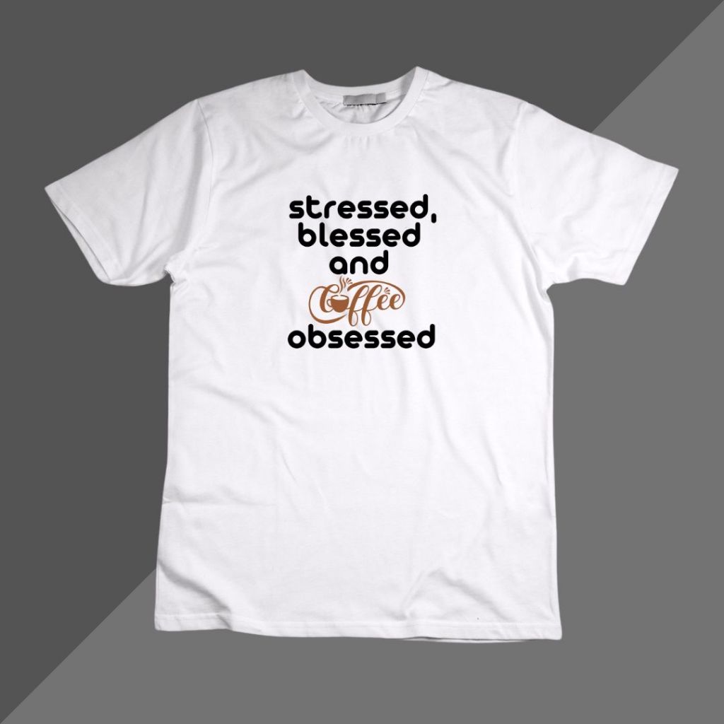 COFFEE OBSESSED ROUNDNECK เสื้อยืดแขนสั้น