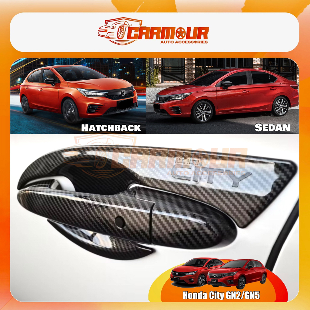 Honda City 2020-2024 GN2 ซีดาน/GN5 City HatchBack มือจับประตูฝาครอบชาม