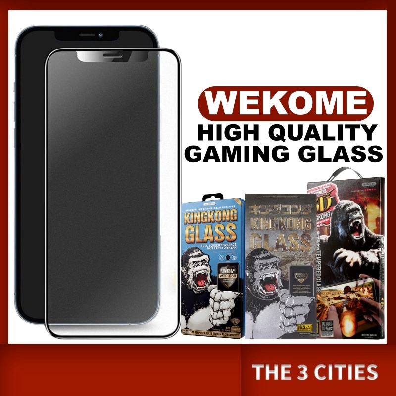 WK King Kong 3D กระจกนิรภัยโทรศัพท์ 16 16Pro 16ProMax 15Pro 15ProMax 14/13/12 Series-Clear/ Matte Fi