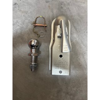 MARINE BOAT TRAILER COUPLER 1-7/8" BALL SIZE TONGUE 2.5" & BALL SIZE 1-7/8" X 3/4" SHAFT พร้อมล็อคนิ
